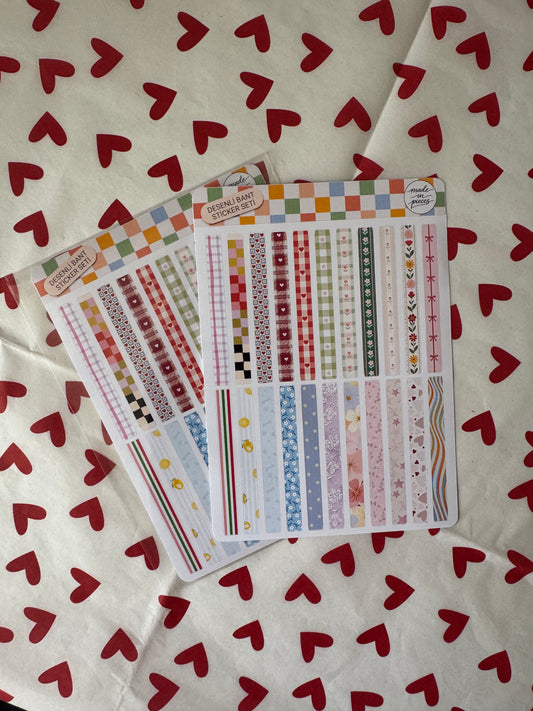 Desenli Bant Sticker Seti - Made in Pieces