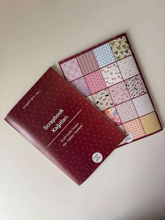 Scrapbook Kağıt Seti Vol.1 - Made in Pieces