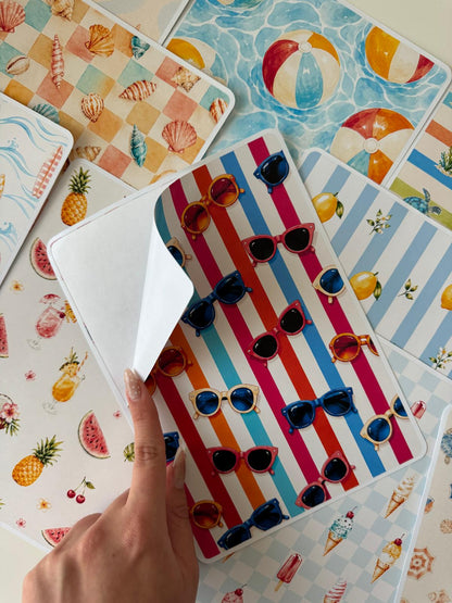 Yapışkanlı Scrapbook Kağıtları - Yaz Koleksiyonu