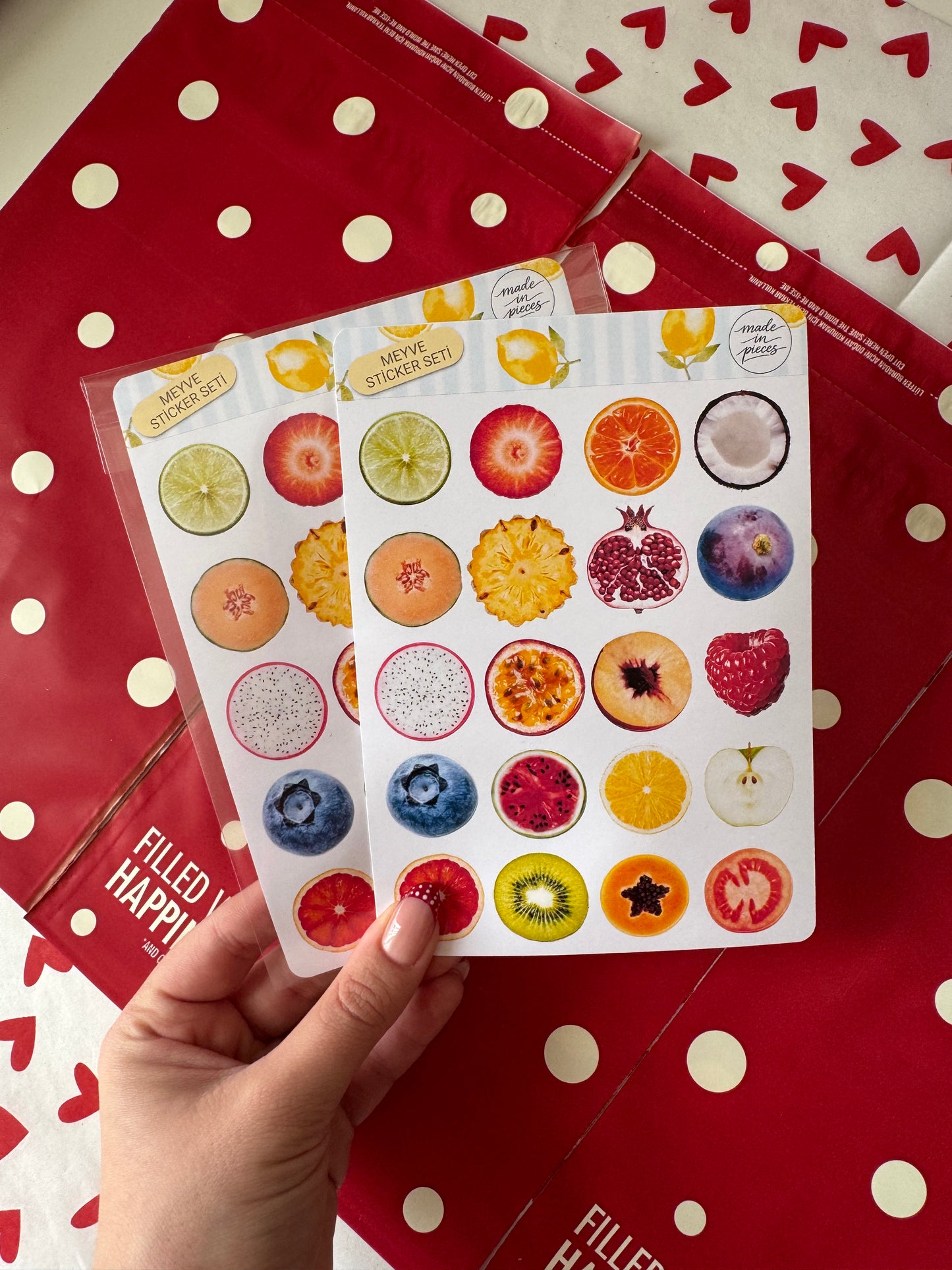 Meyve Sticker Seti - Made in Pieces