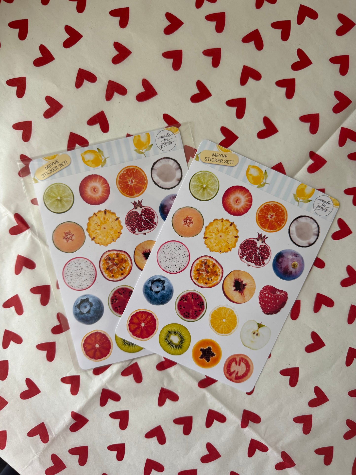 Meyve Sticker Seti - Made in Pieces