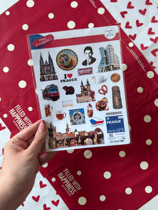 Prag Sticker Seti - Şehir Koleksiyonu